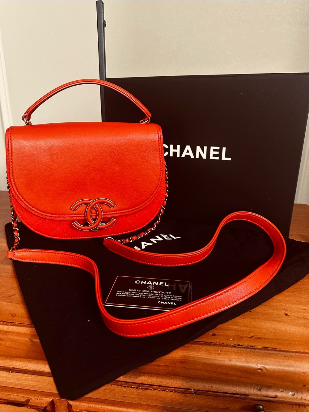 Chanel Coco Curve Flap Small Messenger Bag